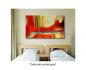 Preview: ag3-0285, Excursion Orange, abstraktes Bild 80x140 cm