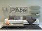 Preview: Sofa in moderner Wohnung. Dekoration mit einem fröhlichen Bild