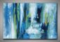 Preview: Abstraktes, helles Gemälde in leichten Farben. Blaue Flächen
