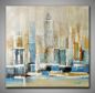 Preview: Skyline, fröhlich und bunt. Kleines Kunstwerk