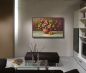 Preview: Wohnzimmer mit einem Blumenbild im Bilderrahmen