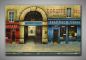 Preview: Warmes Bild. Strasse mit Geschäften kleinen Schaufenstern, dekoratives Gemälde, 60x90 cm