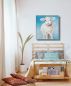 Preview: Dekoration Wohnung. Schlafzimmer Wand mit einem echten Bild mit einem Lamm