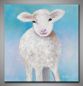 Preview: Lamm leicht und fluffig gemalt. Kleines Kunstwerk