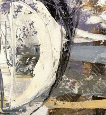 Bilddetail Maltechnik abstrakt