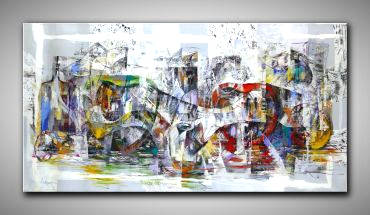 Kraftvolles, abstraktes Bild von Americo Ccala