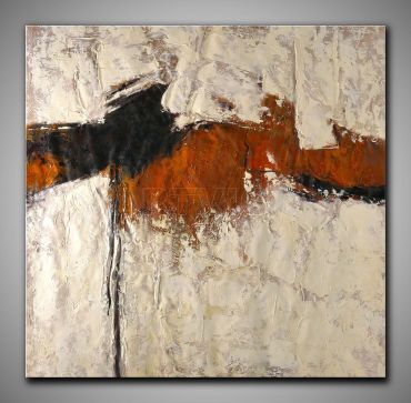 Abstraktes Ölgemälde einer erdigen Oberfläche