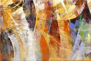 Preview: Bilddetail Maltechnik abstrakt