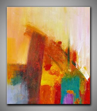 Leinwandbild abstrakte Kunst gemalt