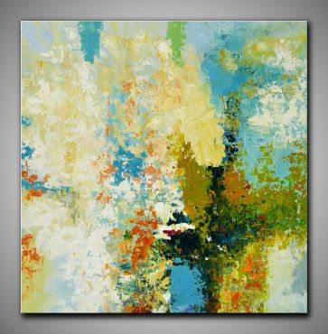 Leinwandbild abstrakte Kunst gemalt