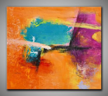 Leinwandbild abstrakte Kunst gemalt