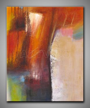 Leinwandbild abstrakte Kunst gemalt