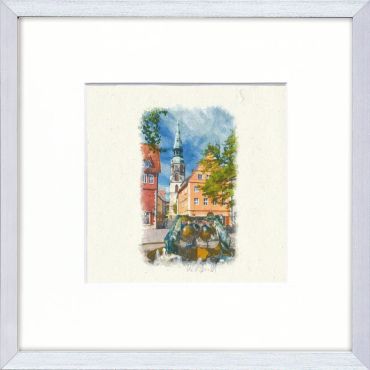 Ballhof Brunnen - Kreuzkirche Alu-Rahmen