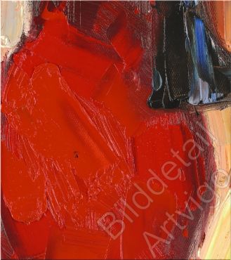 Ausschnitt Gemälde, Rotes Kleid