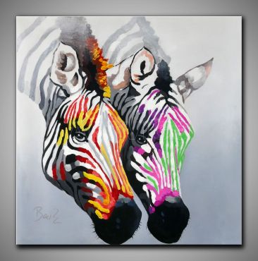 Leinwandbild Ballons gemalt