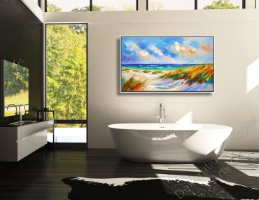 Preview: Helles Badezimmer. Zur Dekoration Beispiel Strand impressionitisch