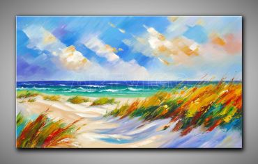 Strand, Wolken und Meer Gemälde