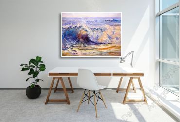 Preview: Helles Arbeitszimmer. Zur Dekoration Beispiel Brandung impressionitisch