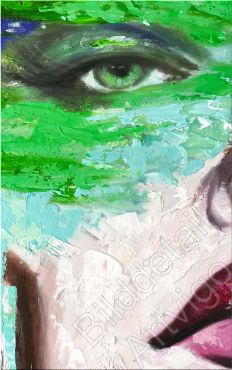 Preview: Ausschnitt Gemälde, Gesicht