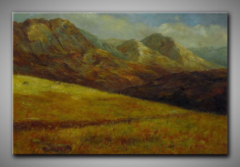 Bergwiese Gemälde