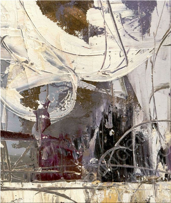 Bilddetail Farbauftrag abstrakt