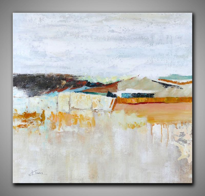 Moderne abstrakte Landschaft | Zeitgenössische Kunst, Acryl/Öl Mischtechnik, Handgemalt