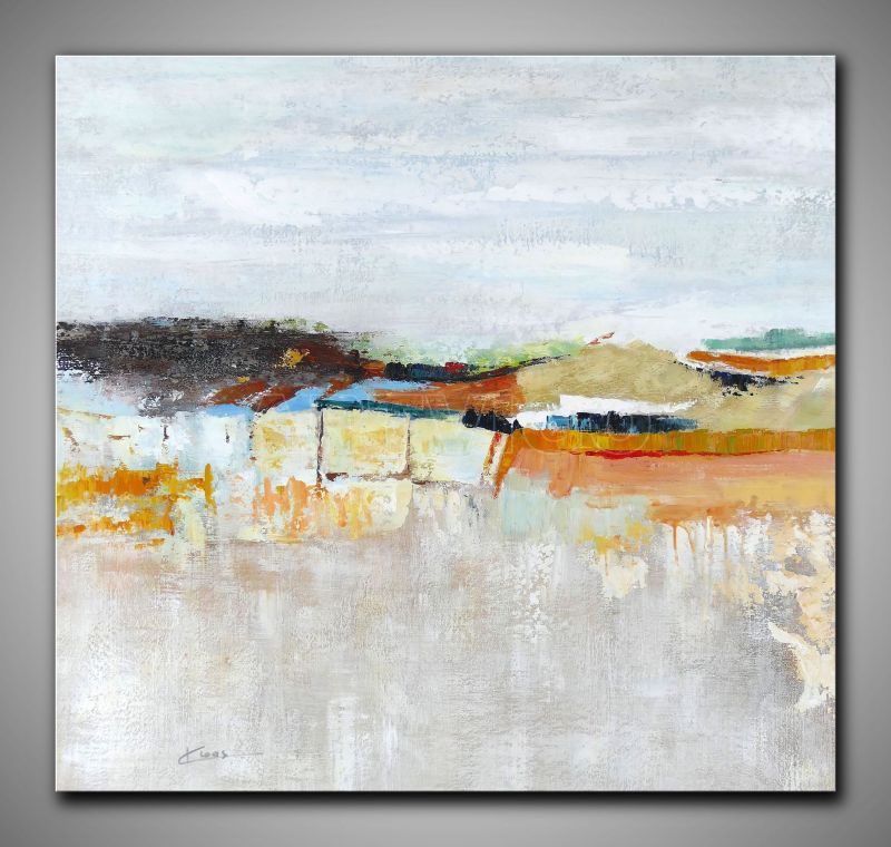 Moderne abstrakte Landschaft | Zeitgenössische Kunst, Acryl/Öl Mischtechnik, Handgemalt