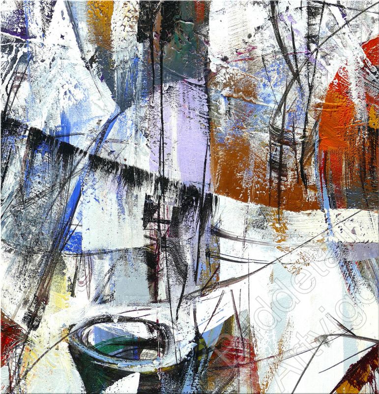 Bilddetail Maltechnik abstrakt