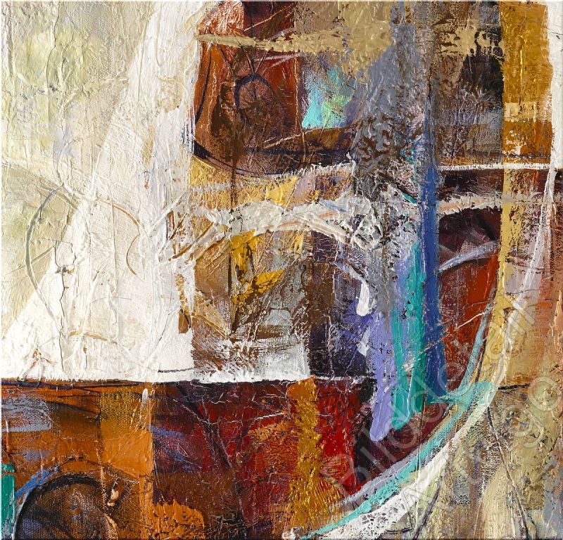 Bilddetail Maltechnik abstrakt