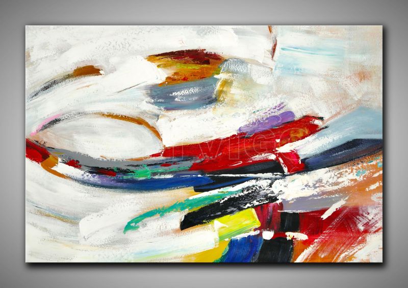 Abstrakte Kunst gemalt auf Maltuch