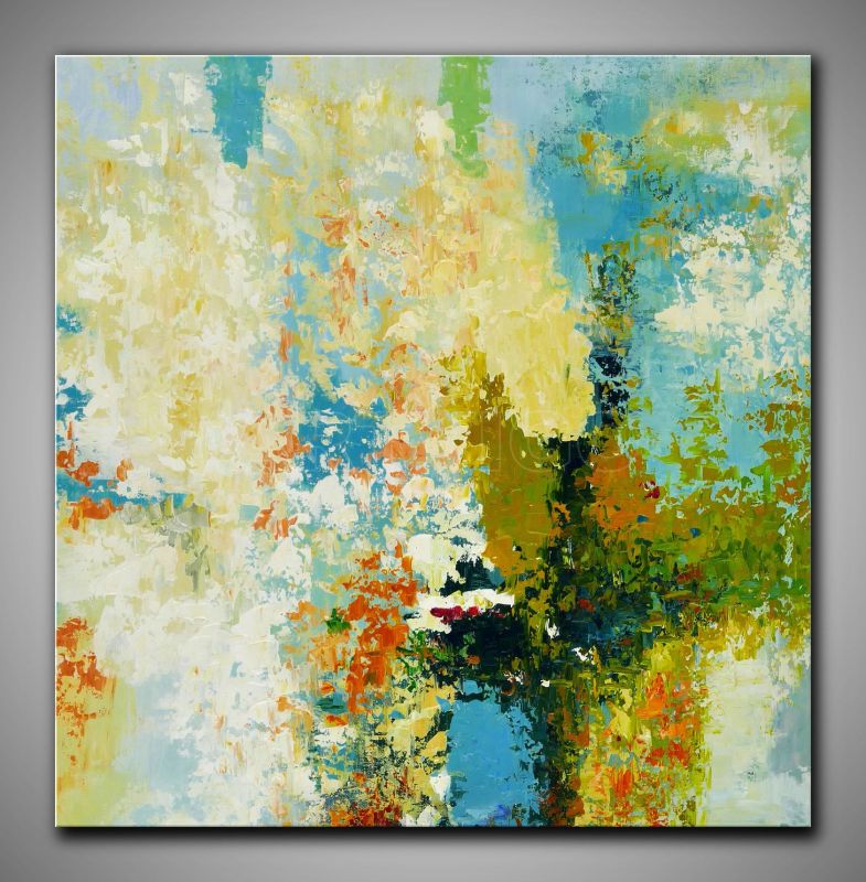 Leinwandbild abstrakte Kunst gemalt