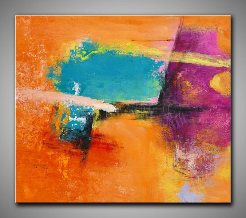 Leinwandbild abstrakte Kunst gemalt