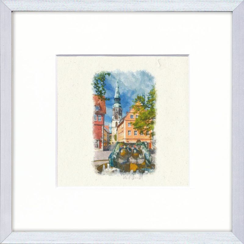 Ballhof Brunnen - Kreuzkirche Alu-Rahmen