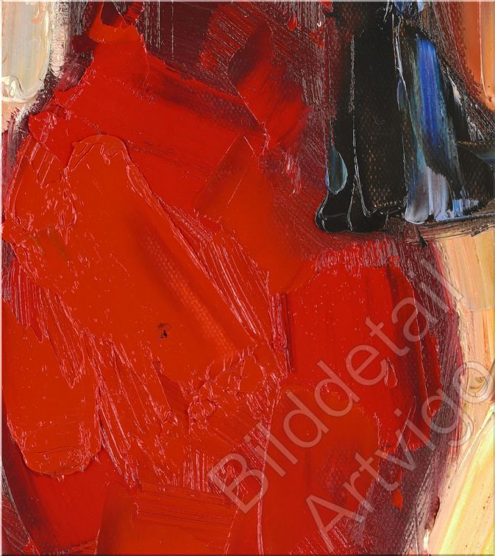 Ausschnitt Gemälde, Rotes Kleid