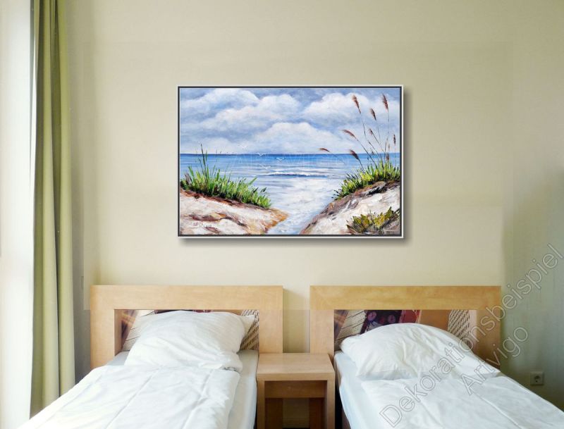 Helles Hotelzimmer. Zur Dekoration Beispiel Strand impressionitisch