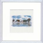 Steinhuder Meer mit Wilhelmstein Region Hannover Alu-Rahmen