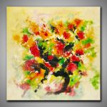 Blumenvase aquarellig gemalt