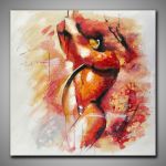 Akt Mann gemalt