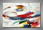 Abstrakte Kunst gemalt auf Maltuch