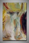 Leinwandbild abstrakte Kunst gemalt in freundlichen Farben