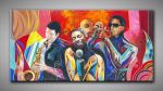 Kraftvolles abstrakktes Bild mit Musikern von Victor Rondon